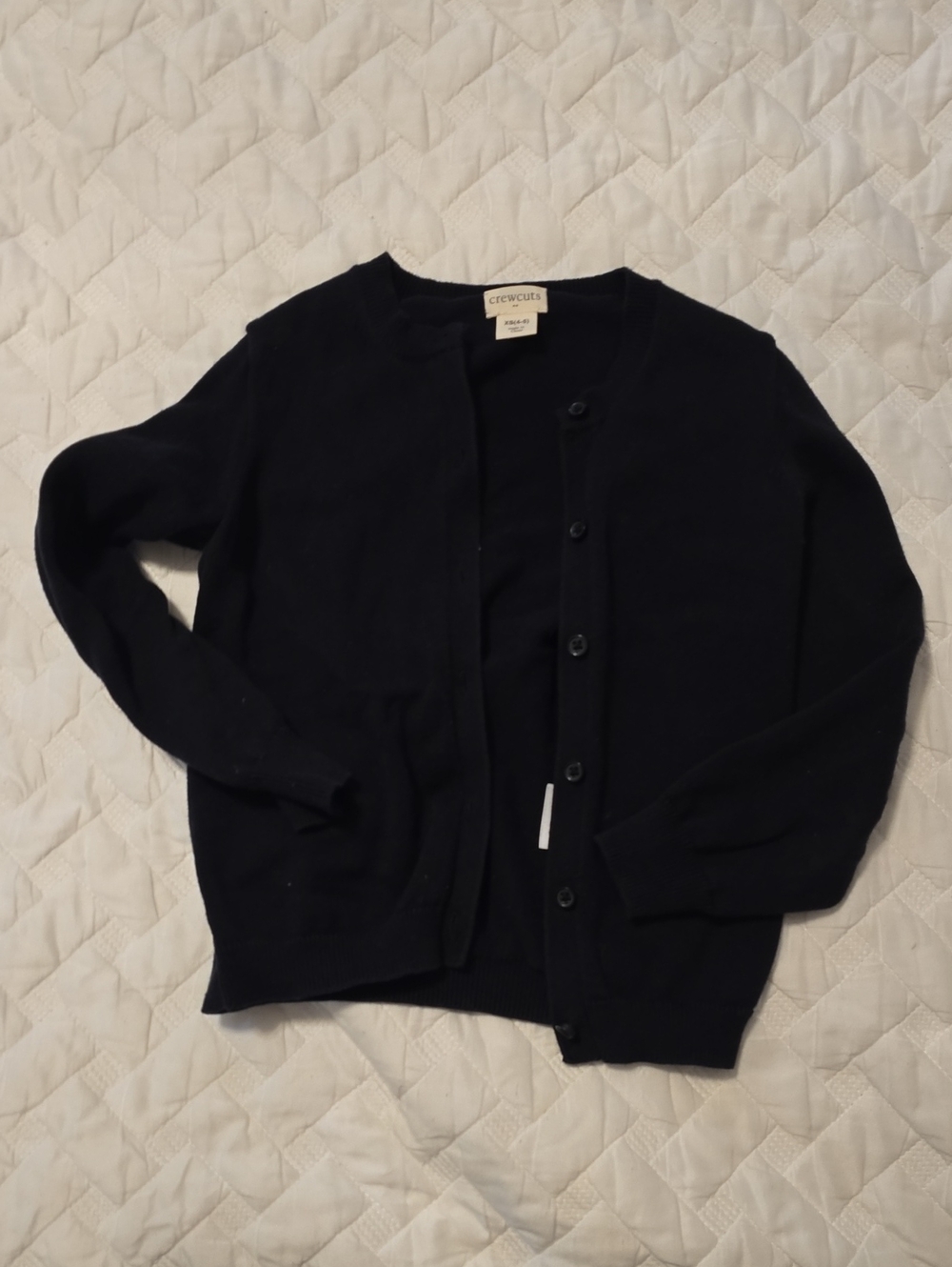 JCrew Crewcuts Black Button-Front Cardigan